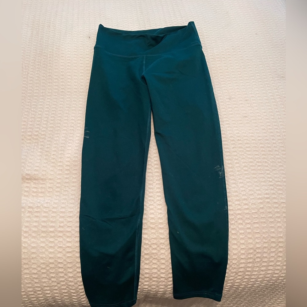 Turquoise fabletics leggings cropped